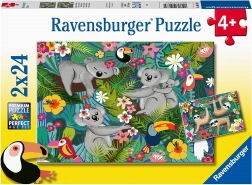 Puzzle RAVENSBURGER Koala’s en luiaards 2×24 stukjes
