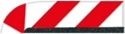 Eindstuk binnenkant randstrook voor racebanen EVOLUTION, DIGITAL 132 en DIGITAL 124