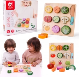 Houten snijset voor groenten Classic World