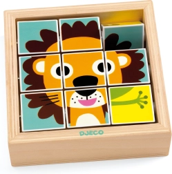 Houten omkeerbord Dieren Djeco