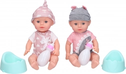 Baby met potje en fles