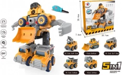Robot 5-in-1 om te bouwen naar voertuigen DIY