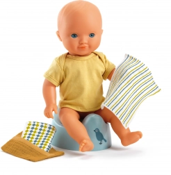 Potje voor poppen DJECO Potty & Wipes
