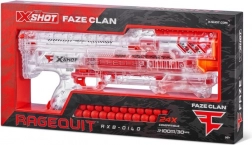 X-Shot FAZE CLAN Ragequit Round transparante blaster voor schuimkogels