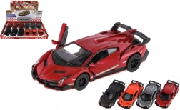 Modelauto Lamborghini Veneno metaal/plastic 13 cm met opwindmechanisme