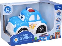 Politieauto met effecten 15 cm