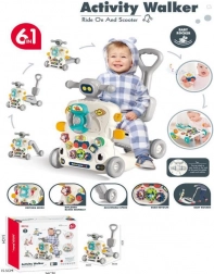 Loopwagen, duwauto en interactief tafeltje MOTOR 3-in-1