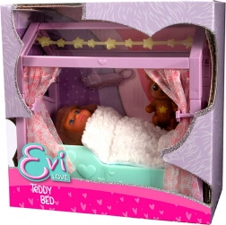 pop Evi Love met bedje en lichtgevende sterretjes