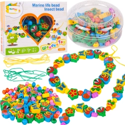 Houten kralen aan koord lieveheersbeestje