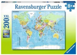 Ravensburger wereldkaart – puzzel 200 stukjes
