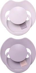 Siliconen dynamische fopspeen Lovi Prime 6–18 m, 2 stuks, lila/violet