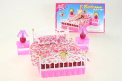 Glorie poppen slaapkamer met lichtgevende lampjes