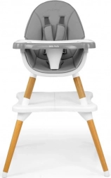 Eetstoel 2-in-1 Malmo grijs