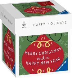 RAVENSBURGER Puzzel Happy Holidays: Vrolijk Kerstfeest en een Gelukkig Nieuwjaar 99 stukjes