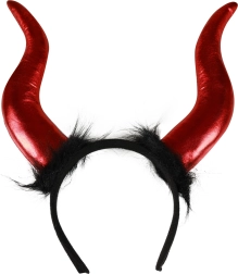 Helse Maxi Duivenshoorns op een Haarband