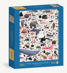 Puzzel Hallo dieren van de wereld van Chronicle Books 500 stukjes