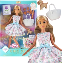 Woopie Royal pop Lily 30 cm – lentekleed, accessoires en hondje
