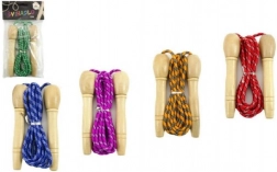 Springtouw met Houten Handvat in Verschillende Kleuren