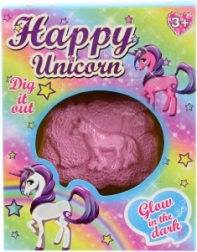 Opgravingsset eenhoorn die oplicht in het donker