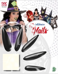 zwarte lange heksachtige plaknagels