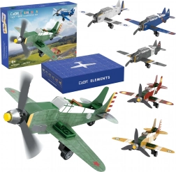 CADA bouwset 6-in-1 papieren en blokvliegtuigen, 226 onderdelen