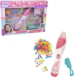 Set voor het invlechten van kralen in het haar