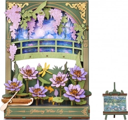 RoboTime 3D houten puzzel Sprankelende Waterlelies