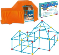 WOOPIE Grote constructie bouwblokken Tent Set Rietjes Buizen 128 stuks