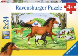RAVENSBURGER puzzel paardenwereld 2×24 stukjes