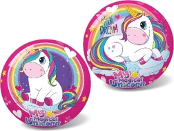 Kinderbal met eenhoornmotief 14 cm