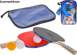 Gametime set voor tafeltennis voor recreatieve spelers met etui