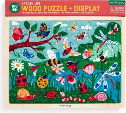 Houten puzzel MUDPUPPY – Leven in de tuin, 100 stukjes