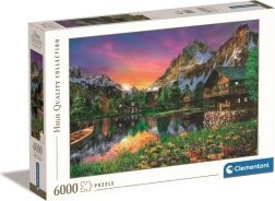 Puzzel 6000 stukjes Meer in de Alpen