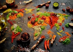 Puzzel Wereldkaart van Specerijen 1000 stukjes