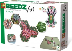 Creatieve set Beedz Art Hex Botanica – hexagonale mozaïek van strijkkralen