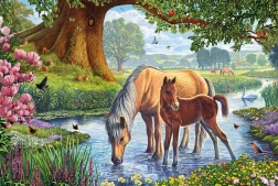 Puzzel Paarden in de Rivier 150 stukjes SCHMIDT