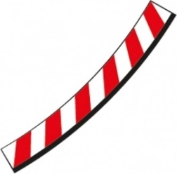 Binnenranden voor overhellende bocht 3/30° voor Carrera Evolution, Digital 132 en Digital 124