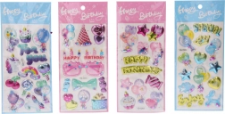 Decoratieve stickers met glitter 22x9,5 cm