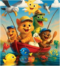 Houten puzzel Vissen WOODEN CITY (20 stukjes)