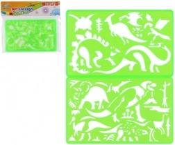 Plastic tekensjablonen 2 stuks 11 × 18 cm