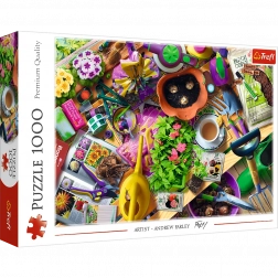 Puzzel 1000 stukjes – Opruimen in de tuin TREFL