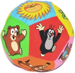 Textiele bal met Mol-motief 15 cm