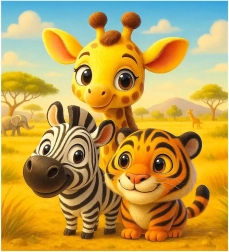 Houten puzzel Vrienden 20 stukjes WOODEN CITY