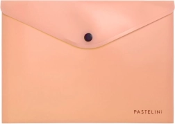 Pastelkleurige envelop met drukknoop A5