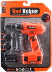 Kinderaccuboormachine met set opzetstukken