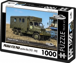 Puzzel Retro Auto’s - Praga V3S PAD rijdende werkplaats (1953 - 1990) 1000 stukjes