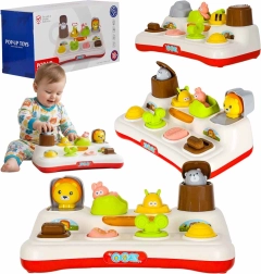 Interactief pop-up spel met diertjes met licht en geluid 18m+