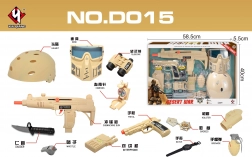 Zandkleurige soldatenset voor kinderen