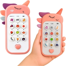 Interactieve kindertelefoon eenhoorn – roze