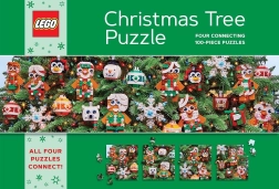 Puzzel LEGO kerstboom 4×100 stukjes